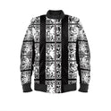 Mens Reversible Silk Bomber Jacket