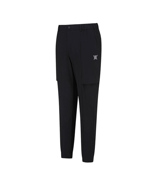 ANEW Golf: Men Tricot  Ventilation Long Pants - Black