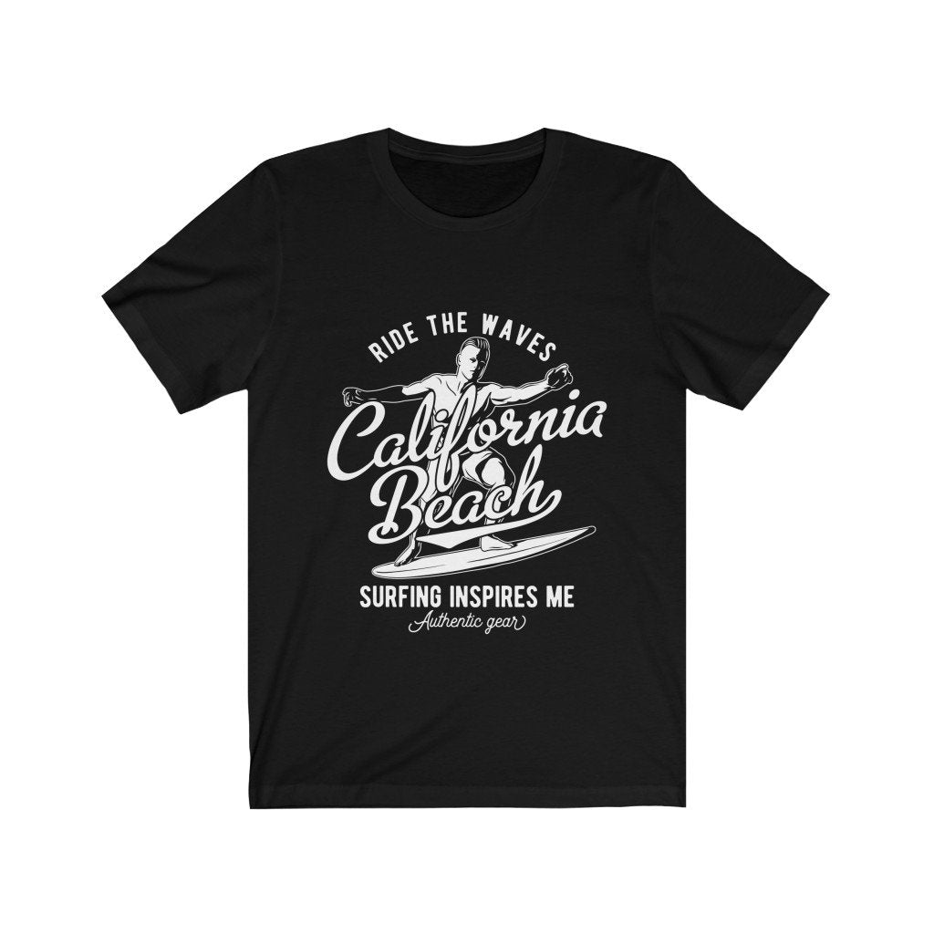 California Beach Surfing Inspires me T-Shirt