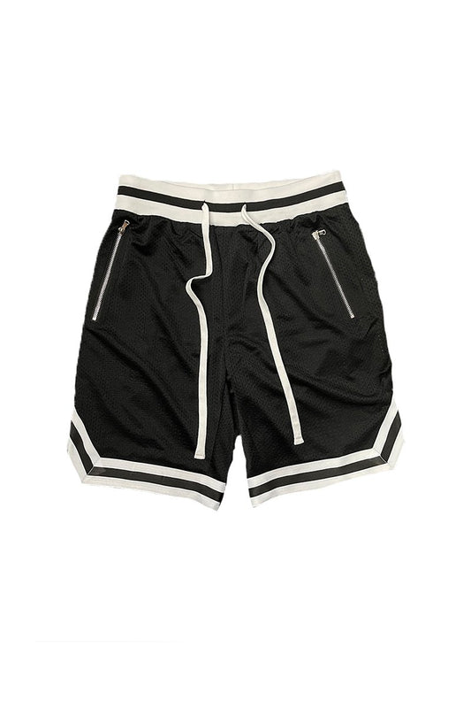 Solid Mesh Basketball Active Shorts