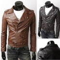 Ninja Stealth Black Mens  Faux Leather Biker Jacket