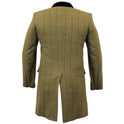 De La Creme MAN Check Design Retro Mod Coat