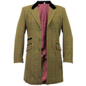 De La Creme MAN Check Design Retro Mod Coat