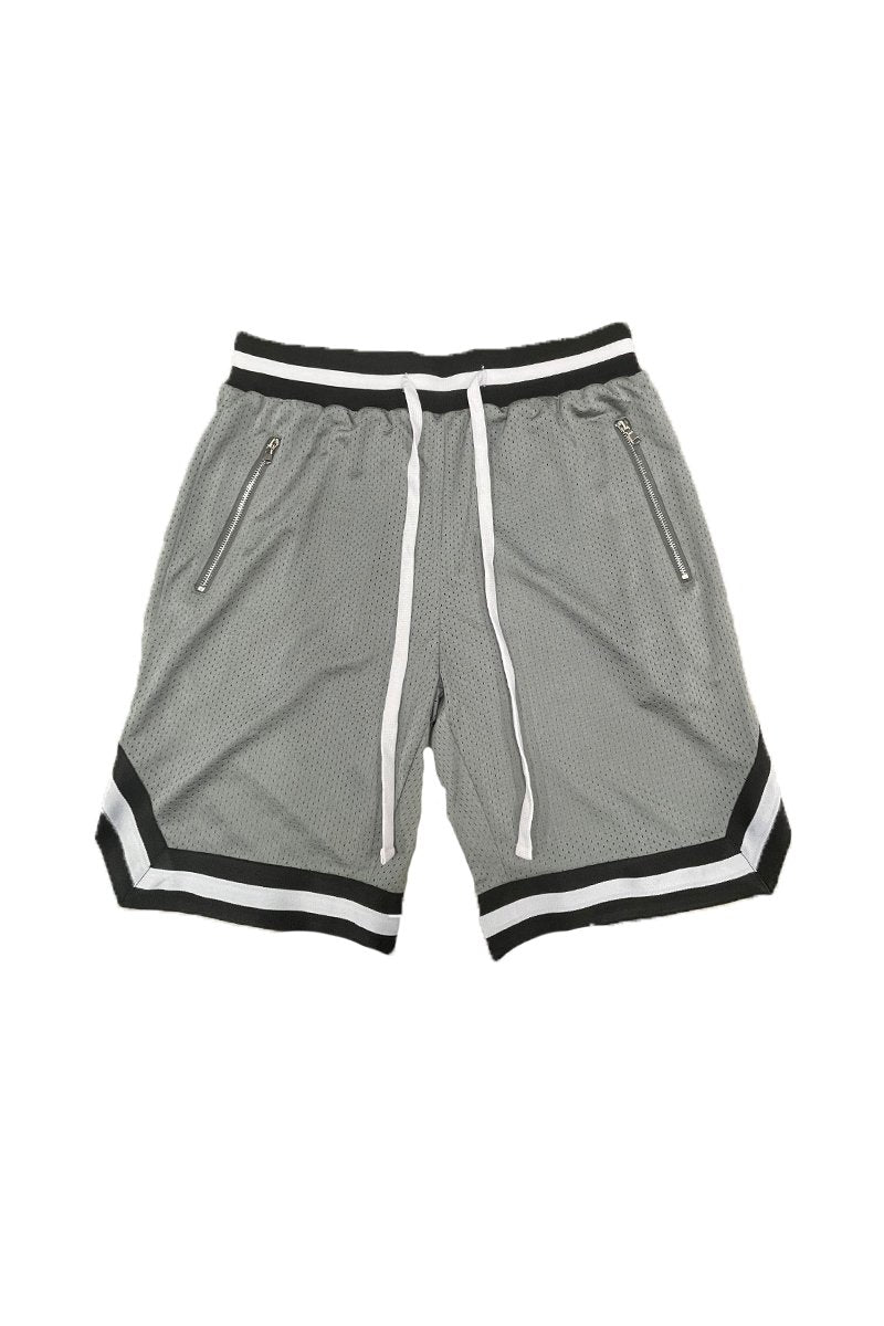 Solid Mesh Basketball Active Shorts