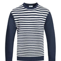 STRIPED CUTOUT KNIT SWEATER NR2015