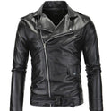 Ninja Stealth Black Mens  Faux Leather Biker Jacket