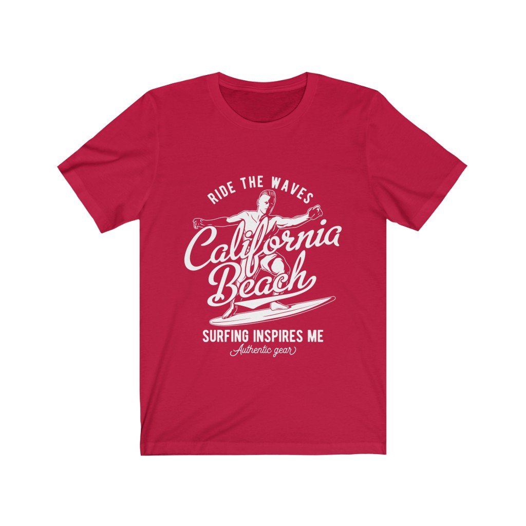 California Beach Surfing Inspires me T-Shirt