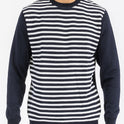 STRIPED CUTOUT KNIT SWEATER NR2015