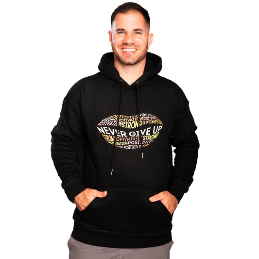 Motivational hoodie, Never Give Up Sweatshirt Gift