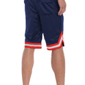 Solid Mesh Basketball Active Shorts