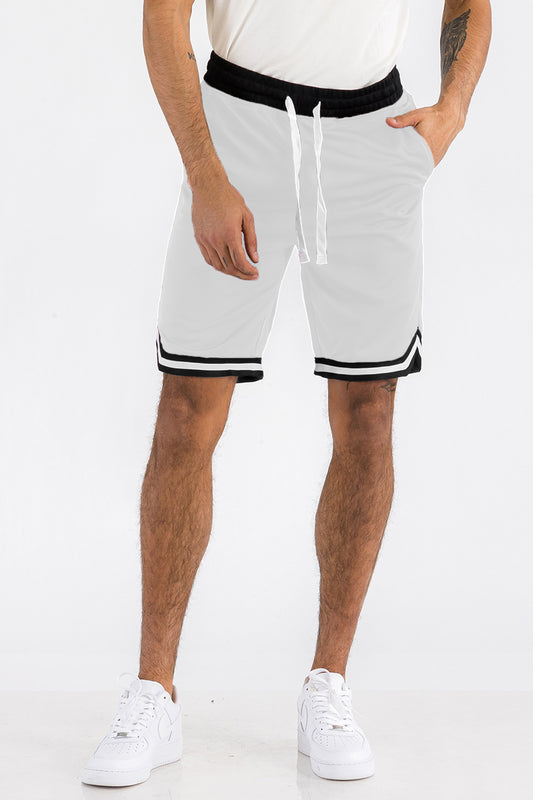 Mens Striped Basketball Active Jordan Shorts