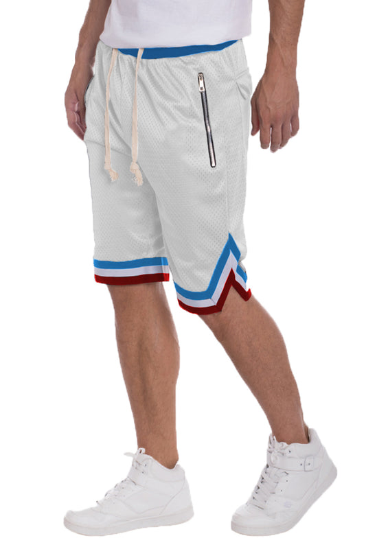 Solid Mesh Basketball Active Shorts