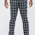 Plaid Slim Fit Trouser Pants