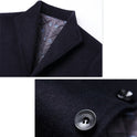 High Quality Men Coats Autumn Winter Solid Color Men's Wool Jacket