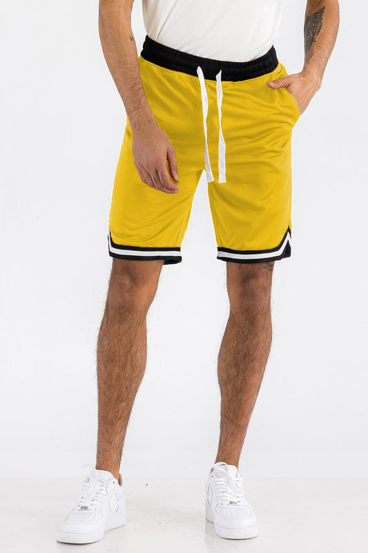 Mens Striped Basketball Active Jordan Shorts