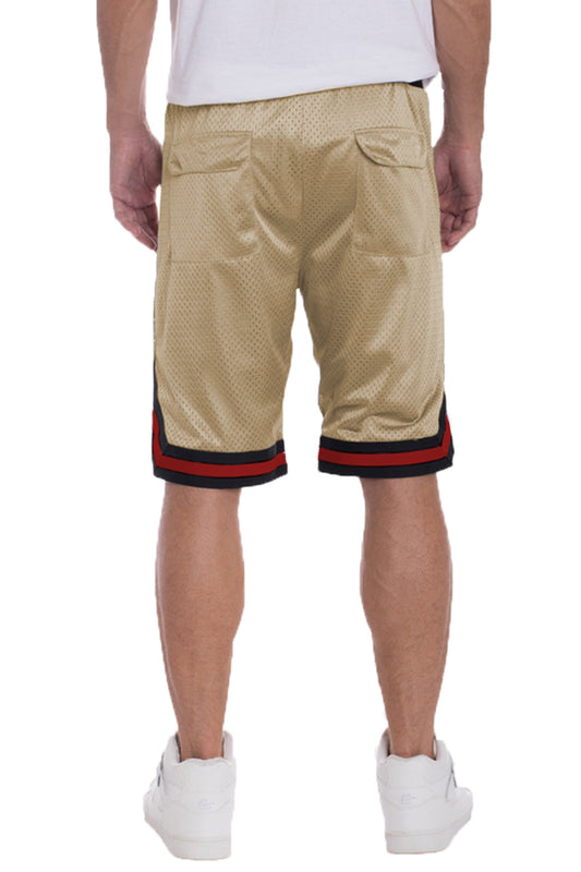 Solid Mesh Basketball Active Shorts