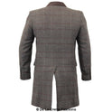 De La Creme MAN Check Design Retro Mod Coat