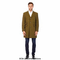 De La Creme MAN - Mens Wool Blend Herringbone Design Coat