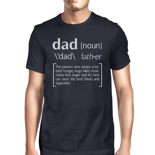 Dad Noun Navy Graphic T-shirt For Men Unique Dad