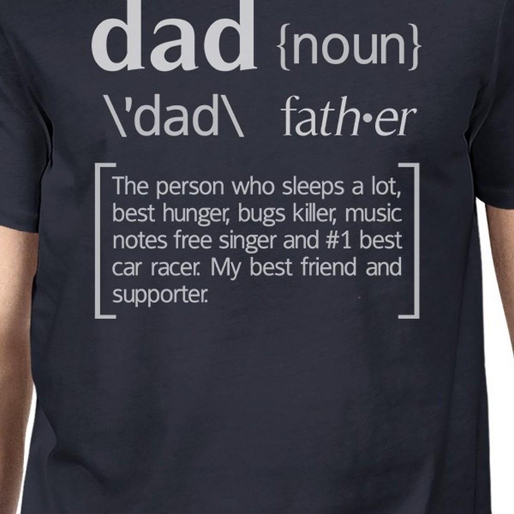 Dad Noun Navy Graphic T-shirt For Men Unique Dad