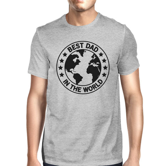 World Best Dad Gray Graphic T-shirt For Men