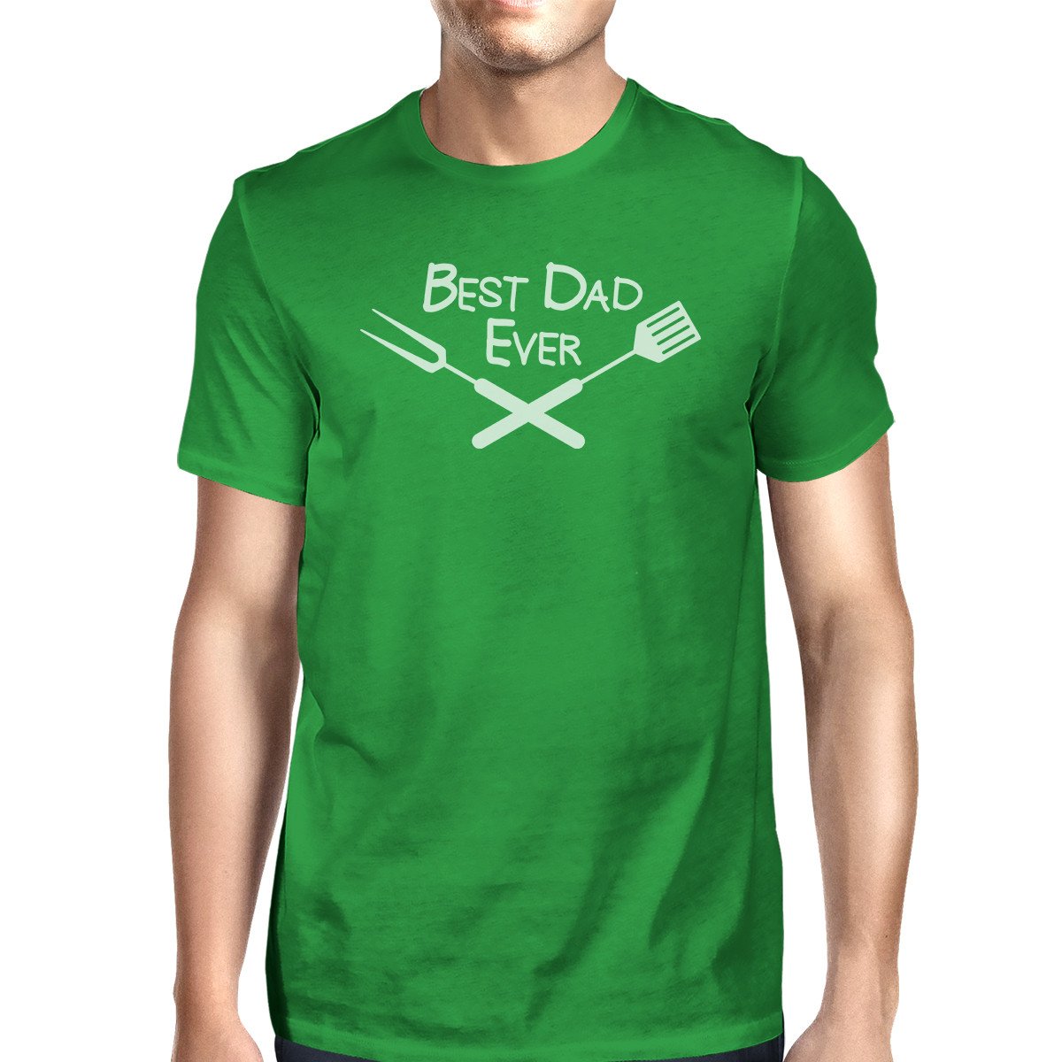 Best Bbq Dad Green Graphic T-shirt For Men Funny