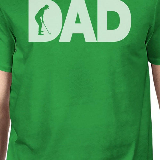 Dad Golf 1 Green Graphic T-shirt For Men Funny