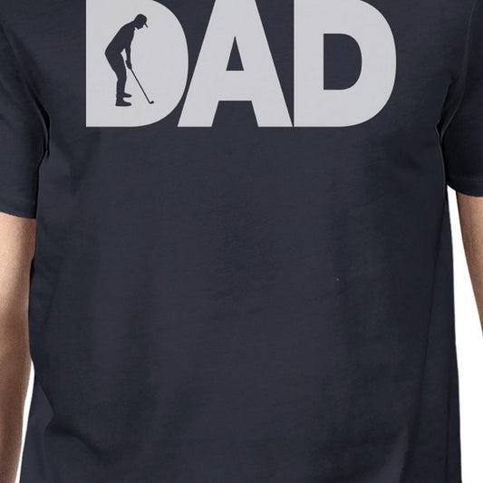 Dad Golf Mens Navy Funny T-Shirt For Golf Dads