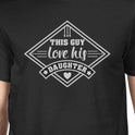 This Guy Love His Daughter Mens Black T-Shirt Cute