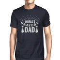 Worlds Okayest Dad Mens Navy T-Shirt Unique Dad