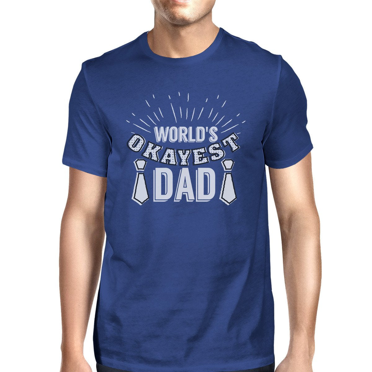 Worlds Okayest Dad Mens Vintage T-Shirt Fathers