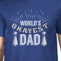 Worlds Okayest Dad Mens Vintage T-Shirt Fathers