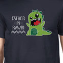 Father-In-Rawr Mens Navy Dinosaur Design T Shirt