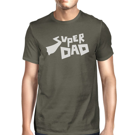 Super Dad Tee Dark Gray T-Shirt For Men Funny