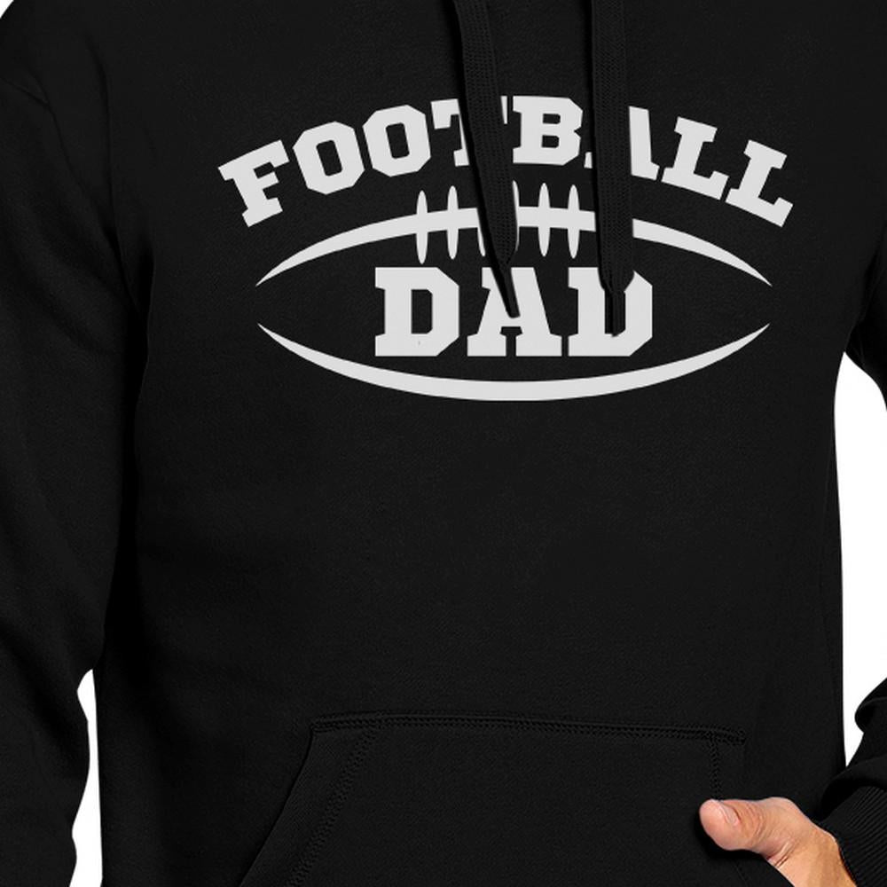 Football Dad Men Black Funny Design Hoodie For