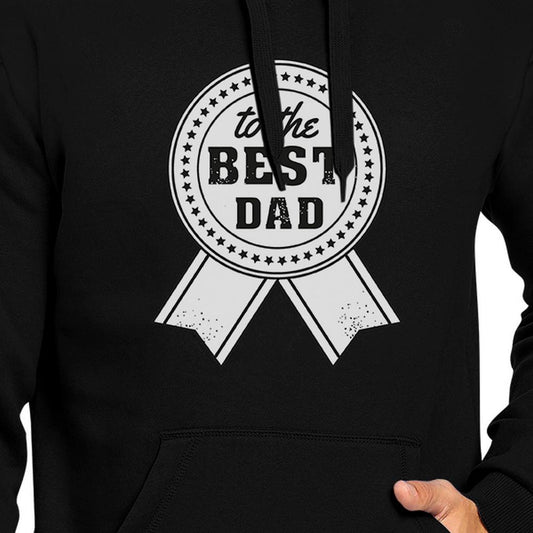 To The Best Dad Unisex Black Vintage Design Hoodie