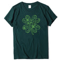 Women's Shamrock Print Short Sleeve T-Shirt