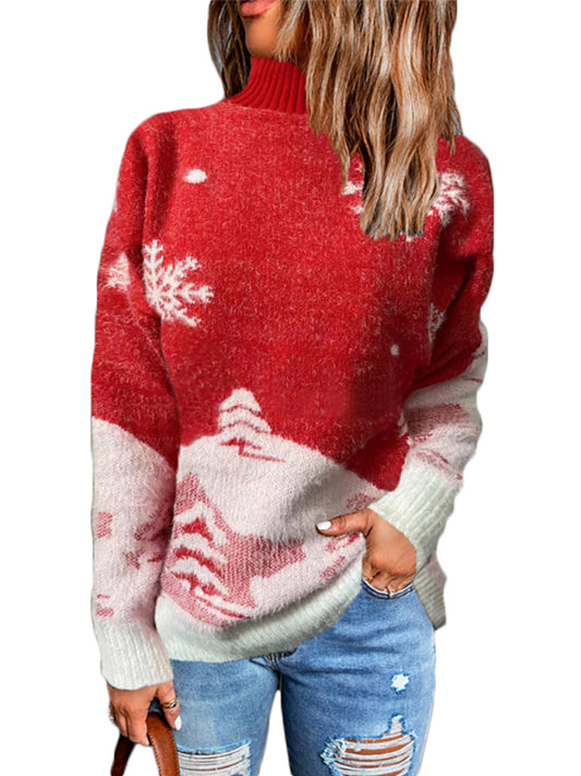 Festive Knit Holiday Patterned Sweater