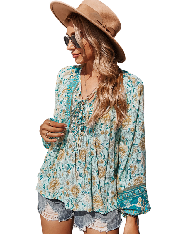 Bohemian Paisley Women's Blouse