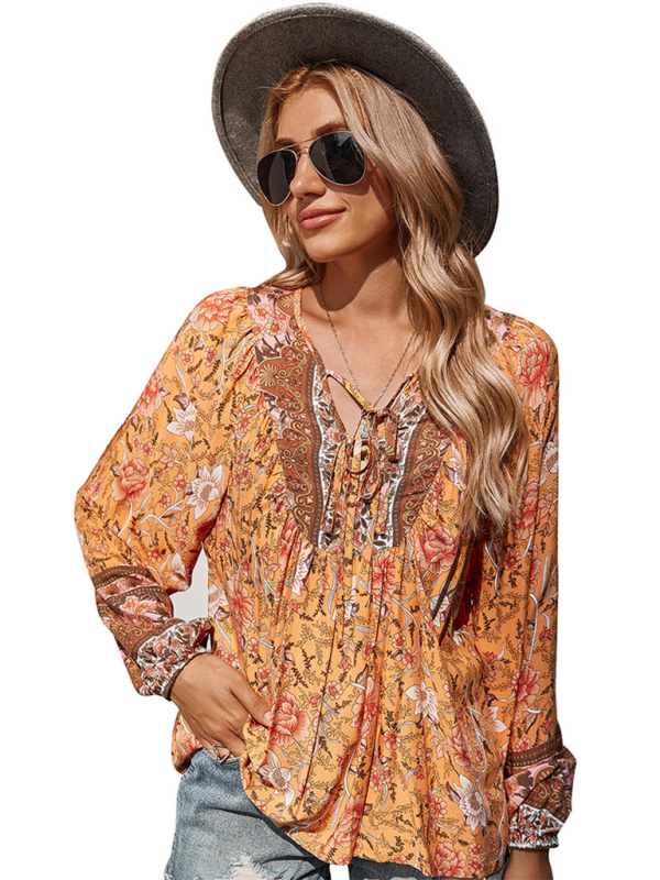 Bohemian Paisley Women's Blouse