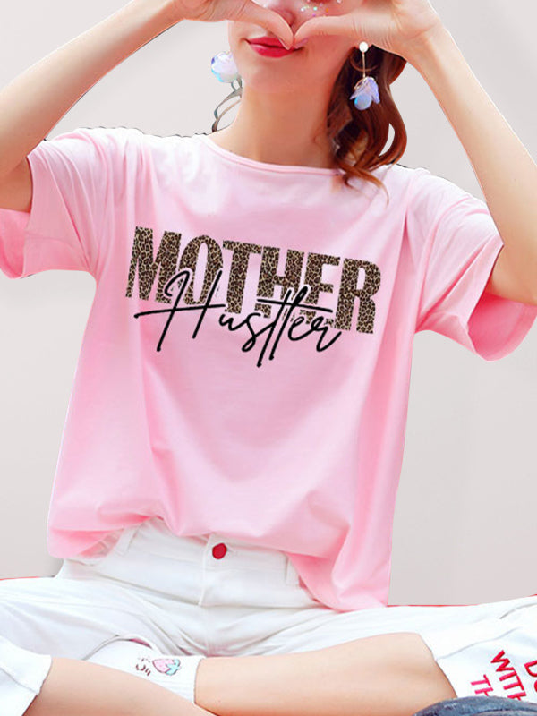 Mother Hustler Casual Printed T-Shirt