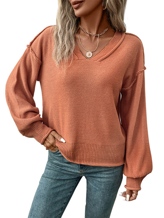 Women's Casual Knit Acrylic Sweater Top