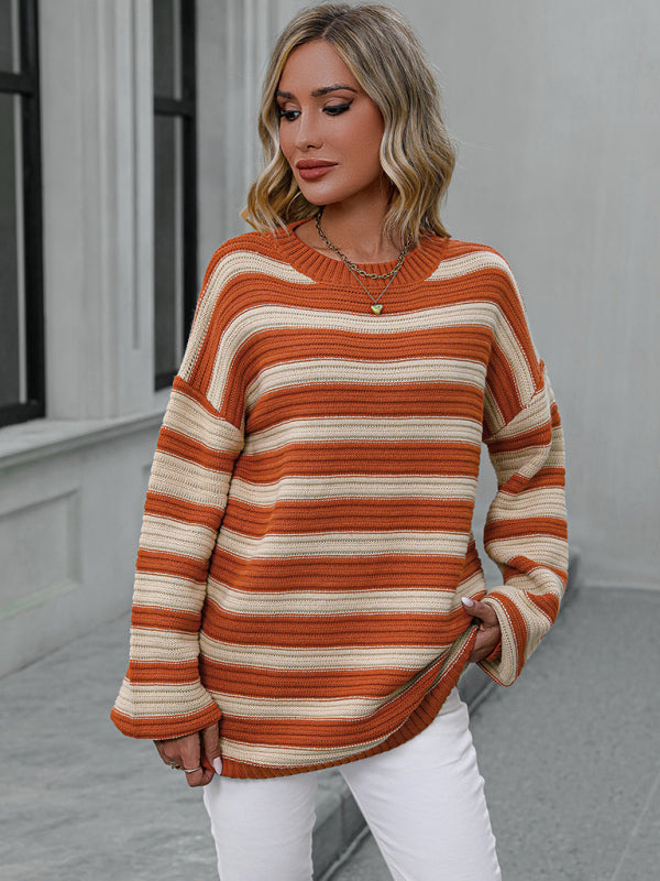 Striped Lightweight Knitted Sleeveless Sweater