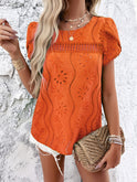 New style casual jacquard short-sleeved top