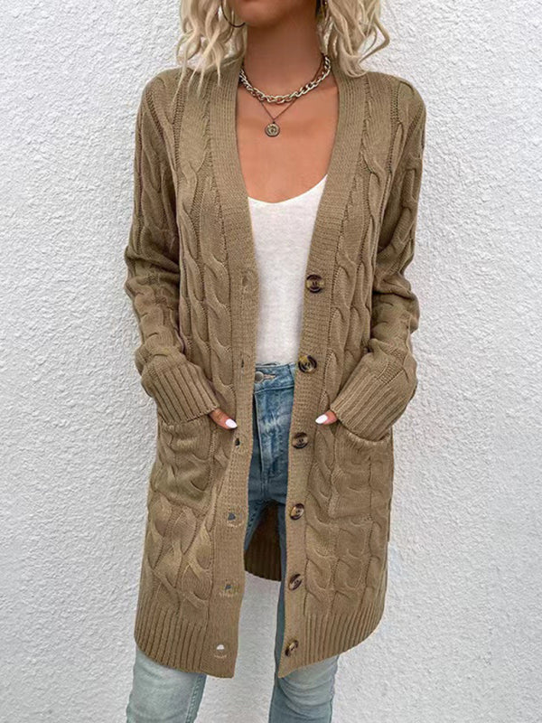 Women's outerwear fashionable long single-breasted casual cardigan jacket