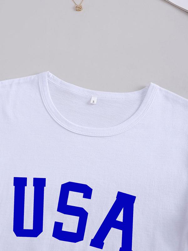 Women's USA Graphic Slim Fit T-shirt