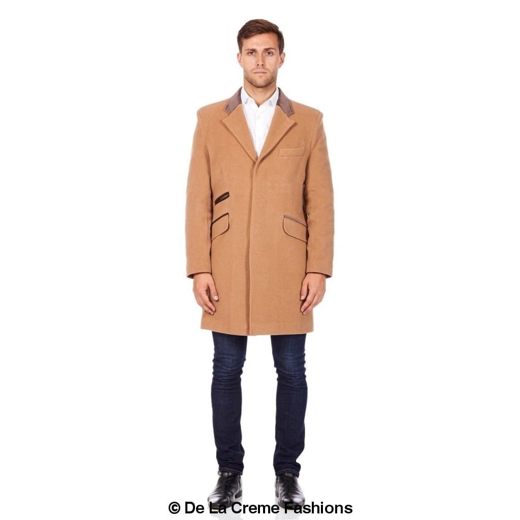 Mens Peaky Blinders Retro Mod Covert Coat