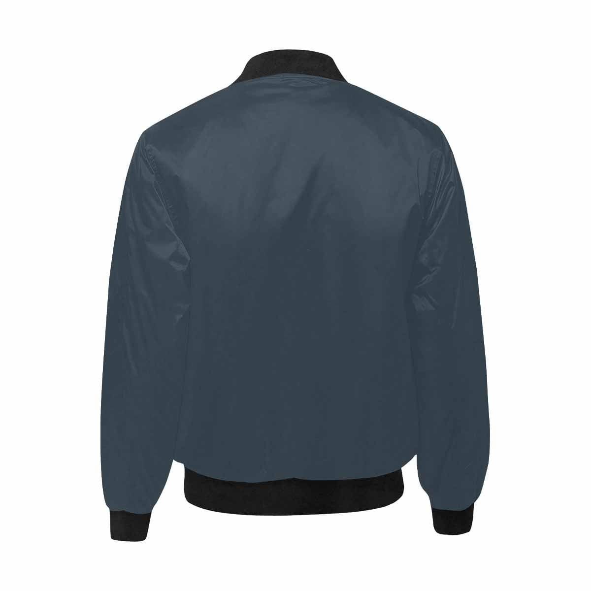 Bomber Jacket for Men, Charcoal Black and Black