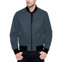 Bomber Jacket for Men, Charcoal Black and Black