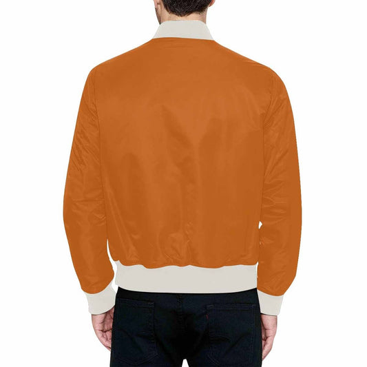 Bomber Jacket for Men, Cinnamon Brown